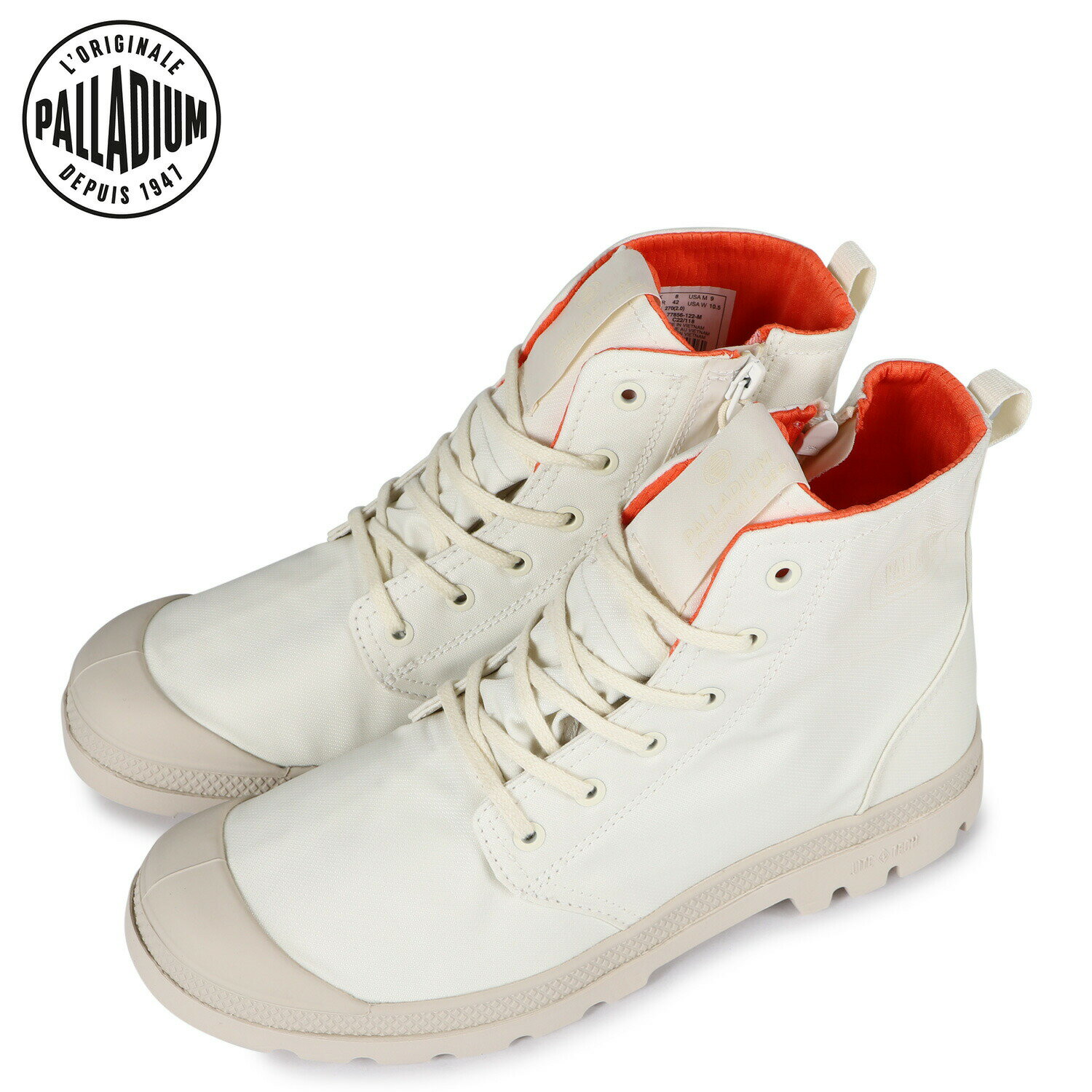 PALLADIUM PAMPA HI SEEKER LITE+ WP+ パラディウム パンパ ハイ シーカー ライト+ スニーカー レインシューズ メンズ 防水 ホワイト 白 77856-122