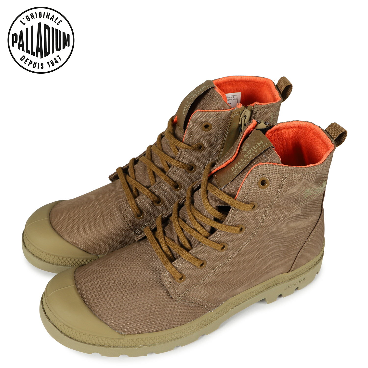 PALLADIUM PAMPA HI SEEKER LITE+ WP+ パラディウム パンパ ハイ シーカー ライト+ スニーカー レインシューズ メンズ 防水 ブラウン 77856-204