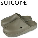 スイコック サンダル メンズ 【最大1000円OFFクーポン配布中】 SUICOKE POLK スイコック サンダル クロッグサンダル メンズ 厚底 カーキ OG-INJ-04