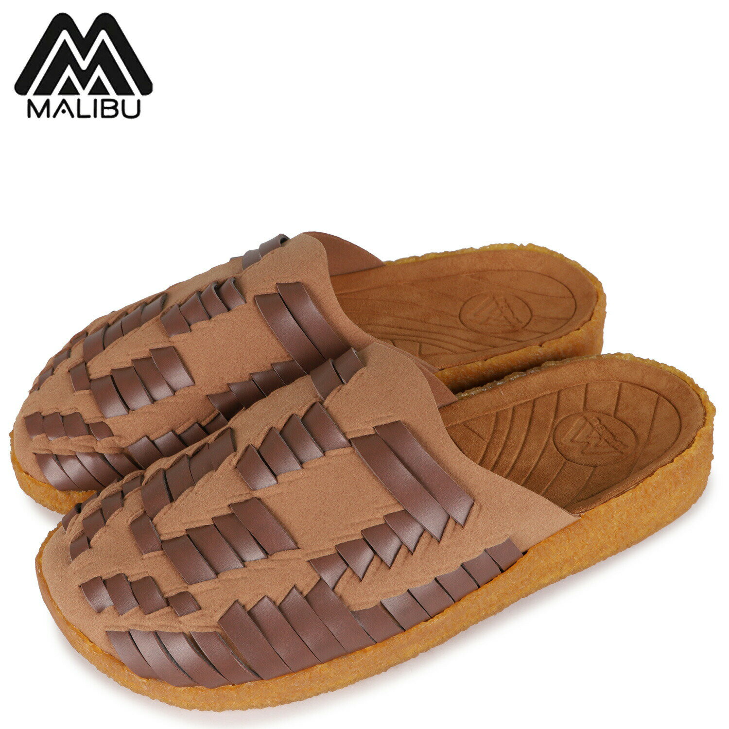 【最大1000円OFFクーポン発行中】 MALIBU SANDALS THUNDERBIRD マリブサンダルズ サンダル ミュール サンダーバード メンズ ブラウン MS22-08