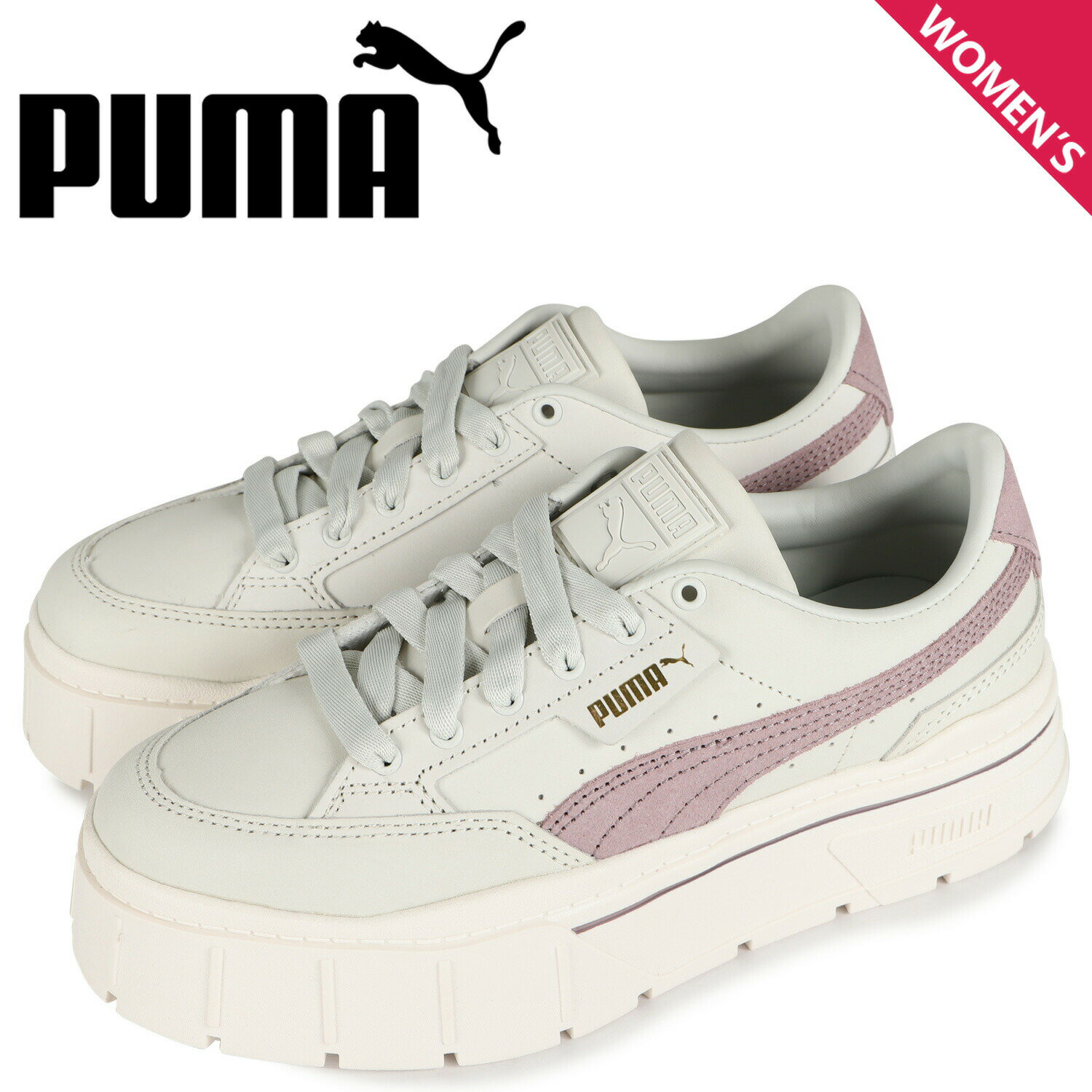 PUMA MAYZE STACK WMNS プーマ スニーカー メイズ スタック ウィメンズ レディース 厚底 ホワイト 白 384421-01