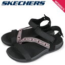 SKECHERS REGGAE LITE BEACHY SUNRIS スケッチャーズ サンダル スポーツサンダル レゲエ ライト ビーチ サンライズ レディース ブラック 黒 163221