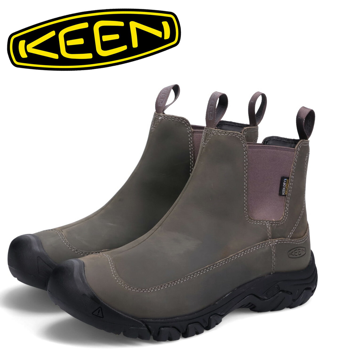 キーン サイドゴアブーツ メンズ KEEN ANCHORAGE BOOTS III WP キーン ブーツ サイドゴア ウィンターブーツ アンカレッジ 3 メンズ 防水 グレー 1025822