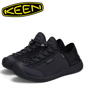 【最大1000円OFFクーポン配布中】 KEEN HOODMOC HS キーン スニーカー スリッポン トレッキングシューズ フッドモック エイチエス メンズ ブラック 黒 1026100