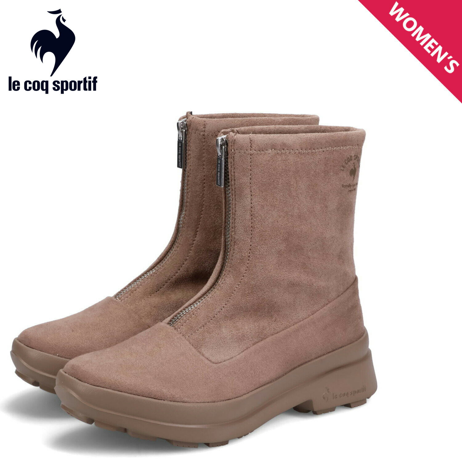 【最大1000円OFFクーポン配布中】 le coq sportif BERET IV FZ ルコック スポルティフ ベレー 4 ブーツ ショートブーツ レディース ベージュ QL3UJD96BGのサムネイル