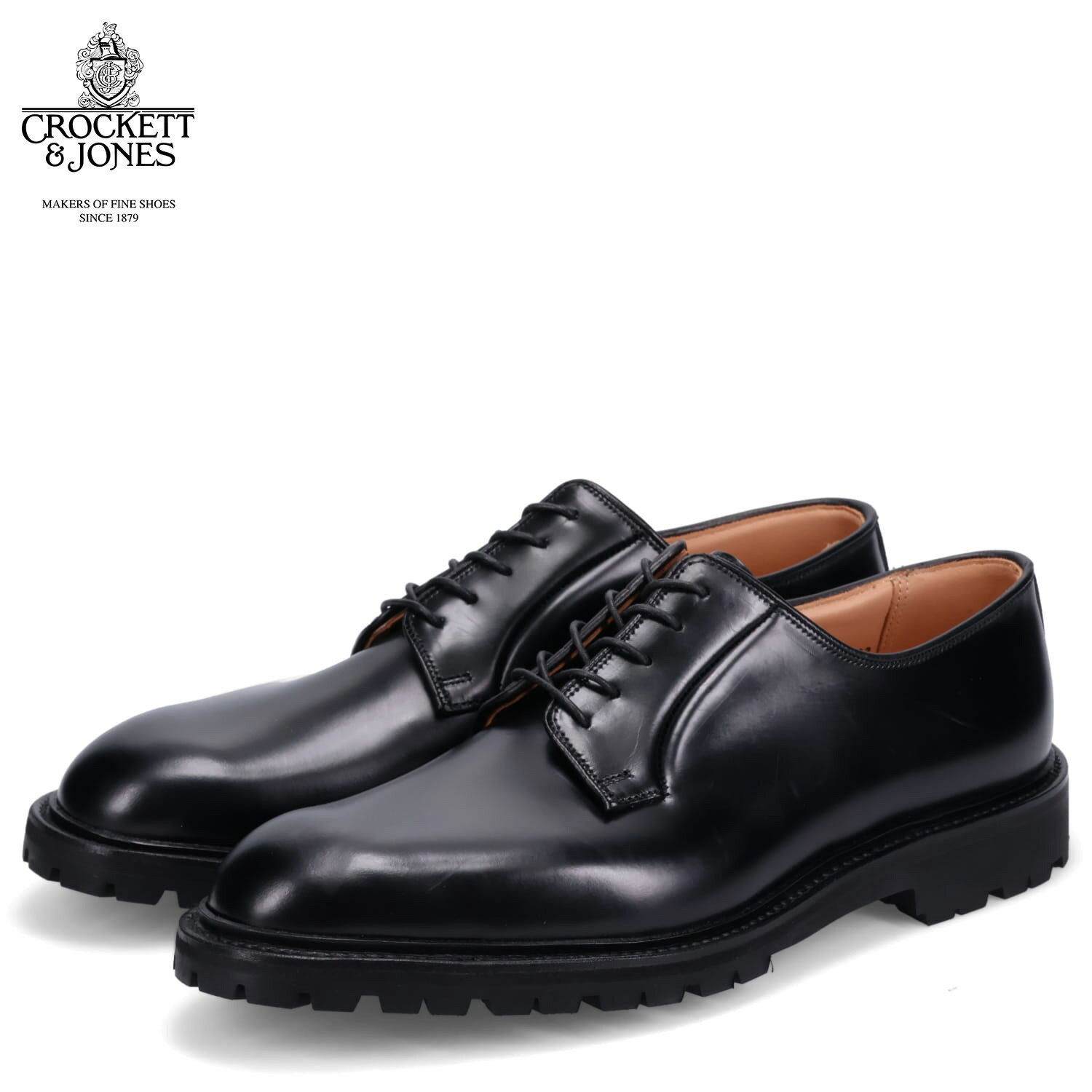 CROCKETT&JONES LANARK 3 クロケット&ジョーンズ シューズ ビジネスシューズ ラナーク 3 メンズ プレーントゥ ラスト 378 Eワイズ ブラック 黒 26484A-D11U2