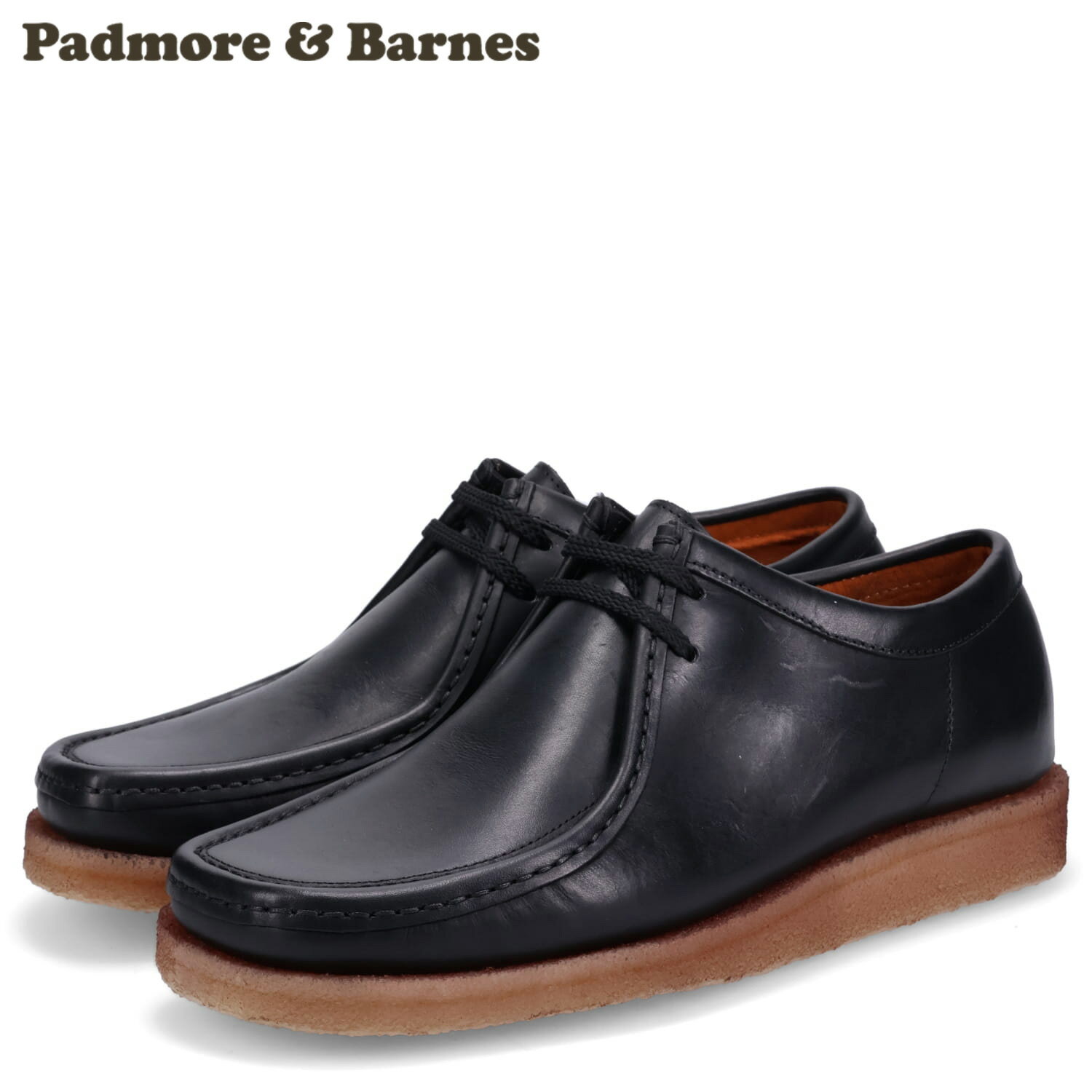PADMORE&BARNES ORIGINAL パドモアアンドバーンズ ワラビー ブーツ オリジナル メンズ ブラック 黒 P204
