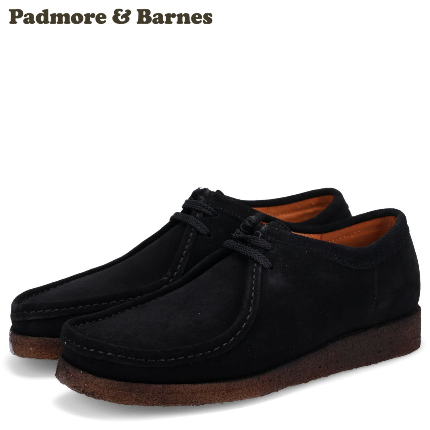 PADMORE&BARNES ORIGINAL パドモアアンドバーンズ ワラビー ブーツ オリジナル メンズ ブラック 黒 P204