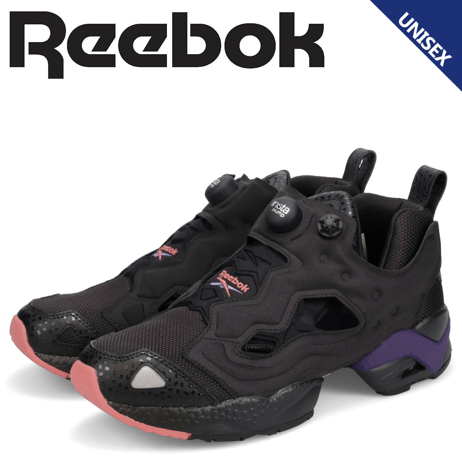 【 最大1000円OFFクーポン 】 Reebok INSTAPUMP FURY 95 リーボック インスタ ポンプフューリー 95 スニーカー メンズ レディース 厚底 ブラック 黒 GX9425