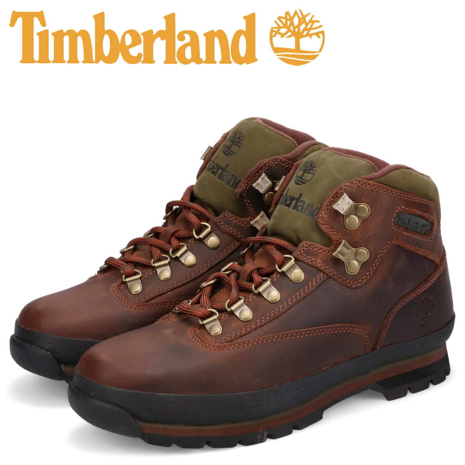 Timberland EURO HIKER LEATHER ティンバーランド ブーツ ユーロ ハイカー レザー ブーツ メンズ ブラウン 95100