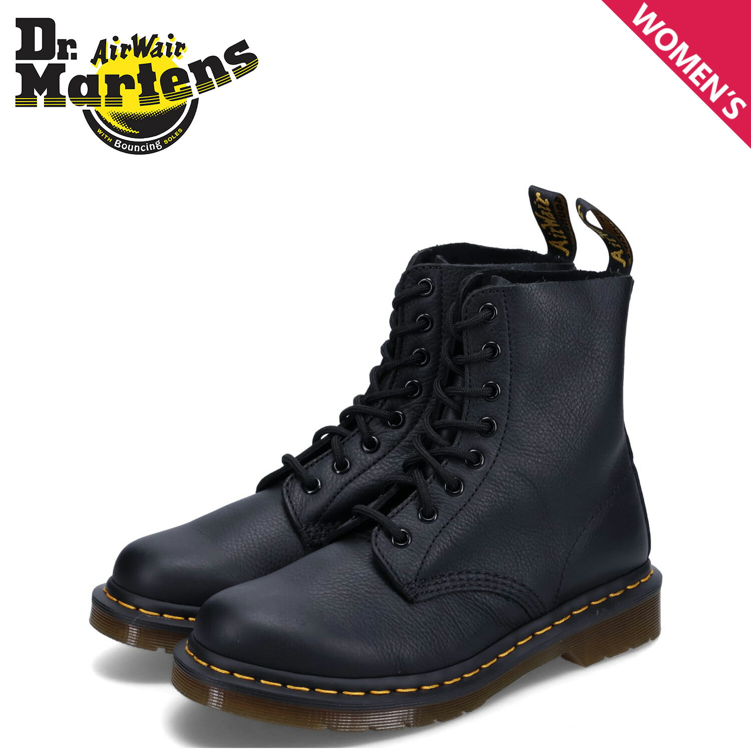 Dr.Martens PASCAL VIRGINIA ドクターマーチン 8ホール ブーツ レディース ブラック 黒 13512006