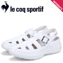 【最大1000円OFFクーポン配布中】 le coq sportif LA RHONE GS ルコック スポルティフ スニーカー ラ ローヌ GS レディース グルカサンダル ホワイト 白 QL3VJC31WH