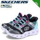 【最大1000円OFFクーポン配布中】SKECHERS SLIP INS GALAXY LIGHTS スケッチャーズ スニーカー スリップインズ キッズ ブラック 黒 303701L