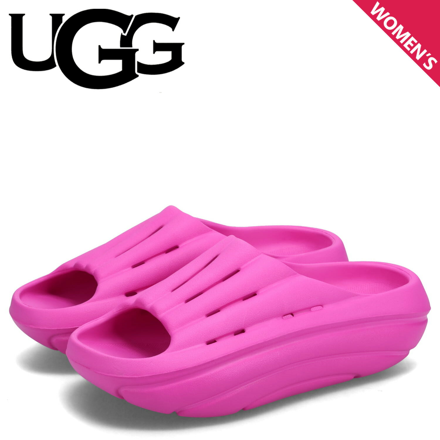 【最大1000円OFFクーポン配布中】 UGG FOAMO SLIDE アグ フォームオー スライド サンダル レディース 厚底 ピンク 1136880