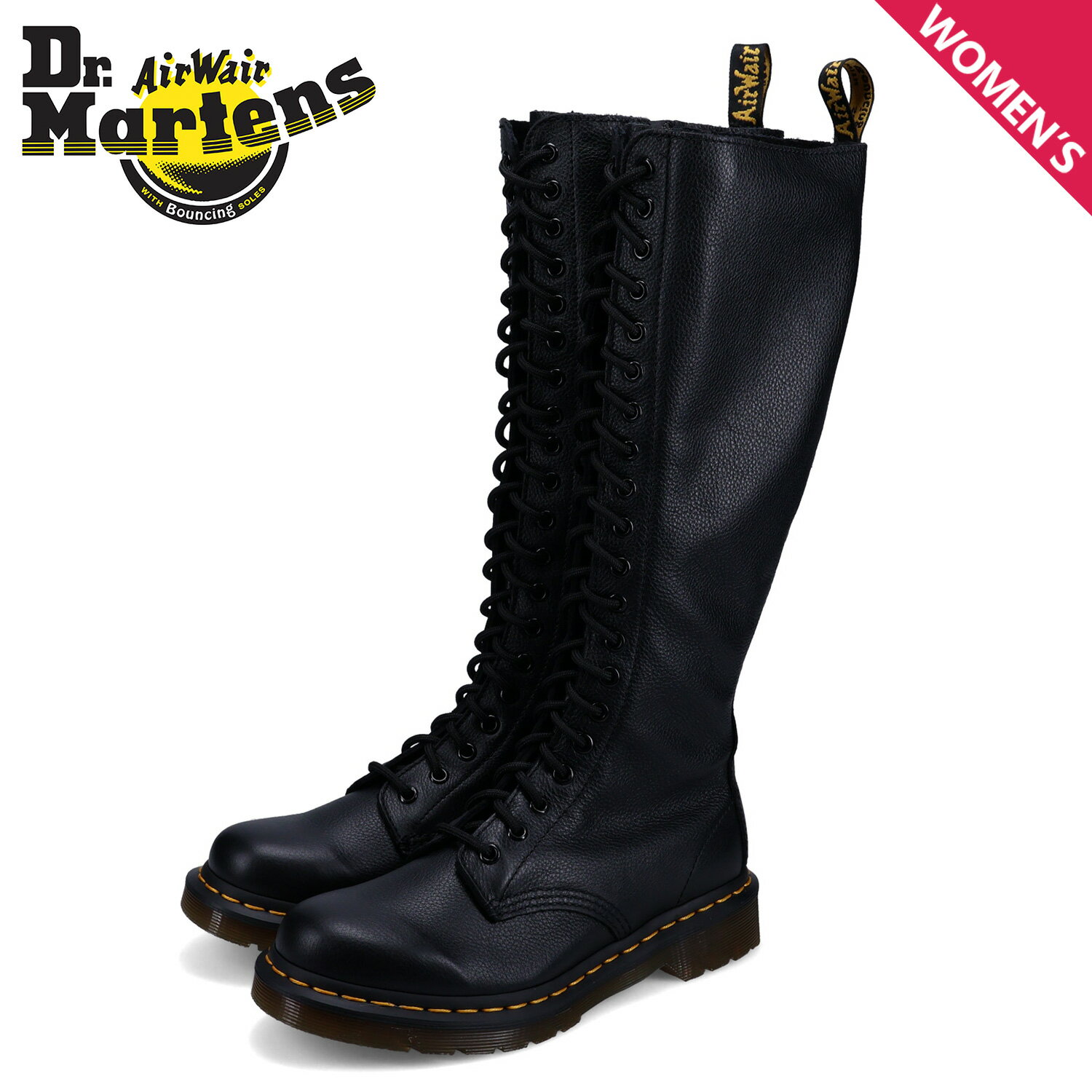 Dr.Martens 20 EYE BOOTS ドクターマーチン 20ホール ブーツ ロングブーツ 1B60 レディース ブラック 黒 23889001