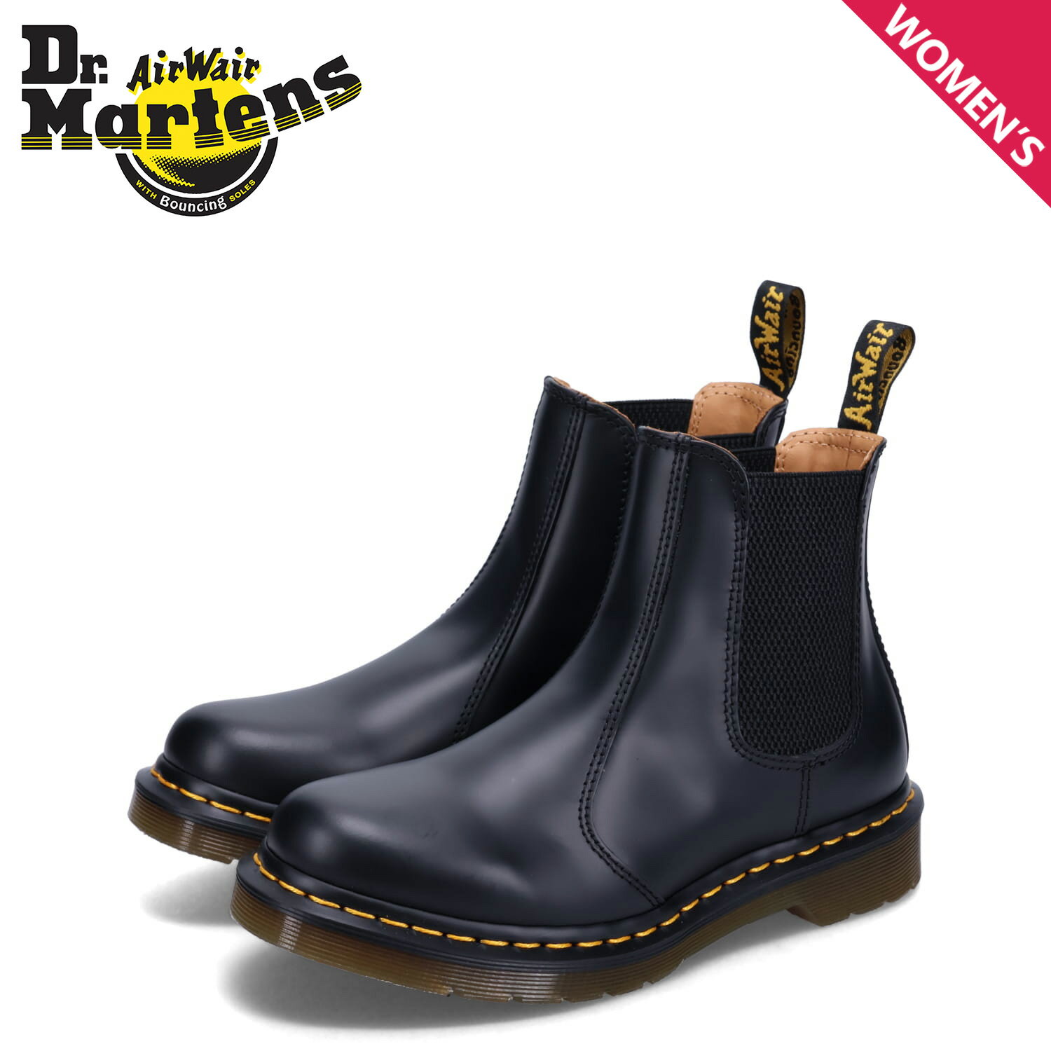 ドクターマーチン Dr.Martens 2976 CHELSEA BOOTS ドクターマーチン チェルシーブーツ サイドゴア レディース ブラック 黒 26695001