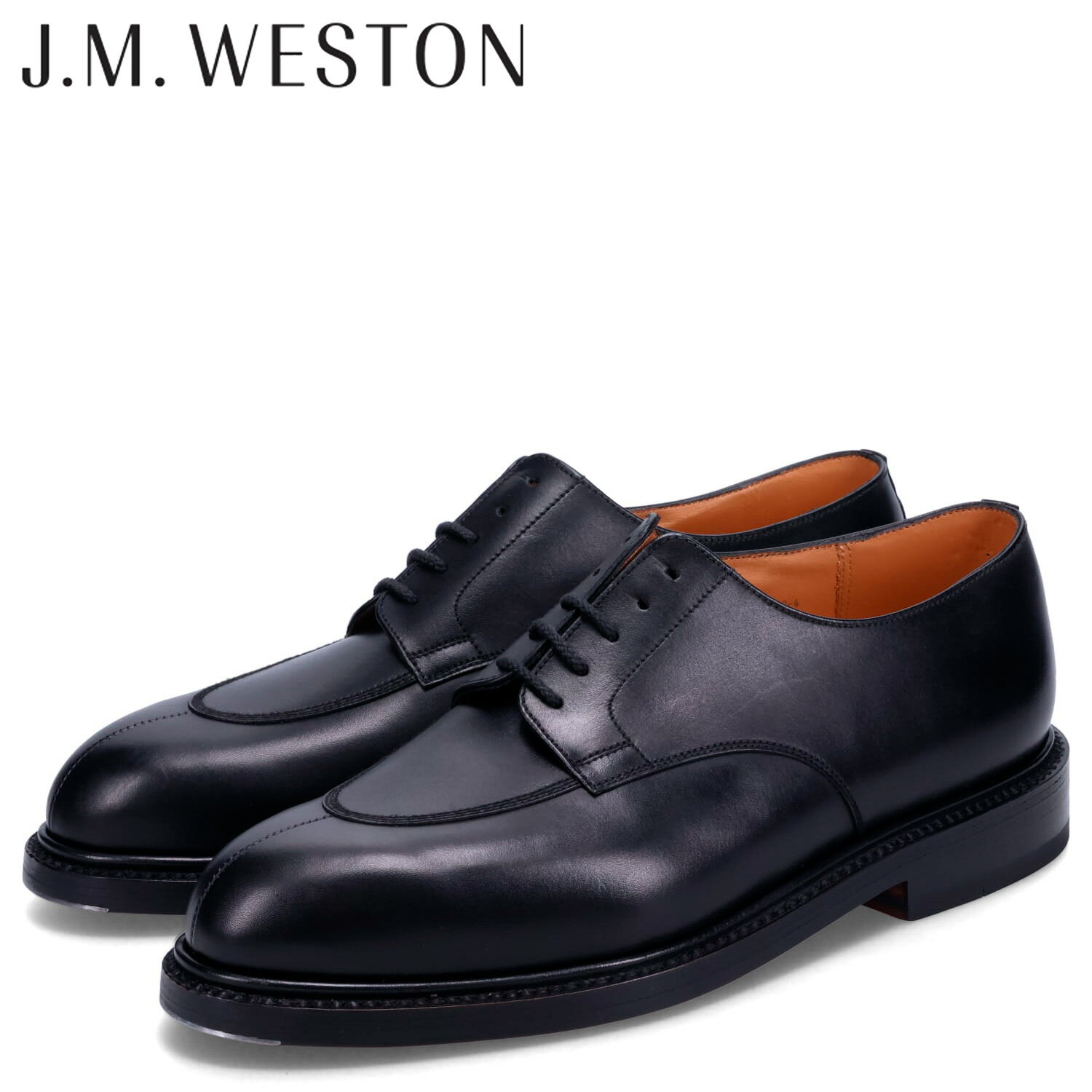 J.M.WESTON HALF HUNT DERBY 598 ジェイエムウェストン シューズ ダービー ビジネスシューズ ハーフハント メンズ 本革 Eワイズ ブラック 黒 598