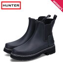 【最大1000円OFFクーポン配布中】 HUNTER W REFINED CHELSEA STITCH DETAIL BOOTS ハンター レインブーツ サイドゴアブーツ チェルシー ウィメンズ リファインド スティッチ ディテール レディース 防水 ブラック 黒 WFS2100RMA