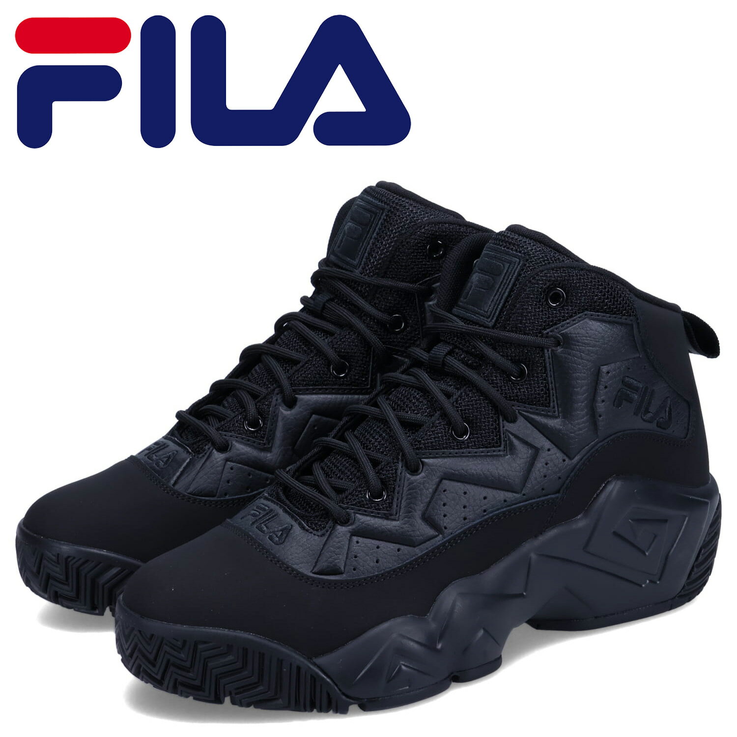 FILA MB MASHBURN フィラ スニーカー マッシュバーン メンズ 厚底 ブラック 黒 1BM02146