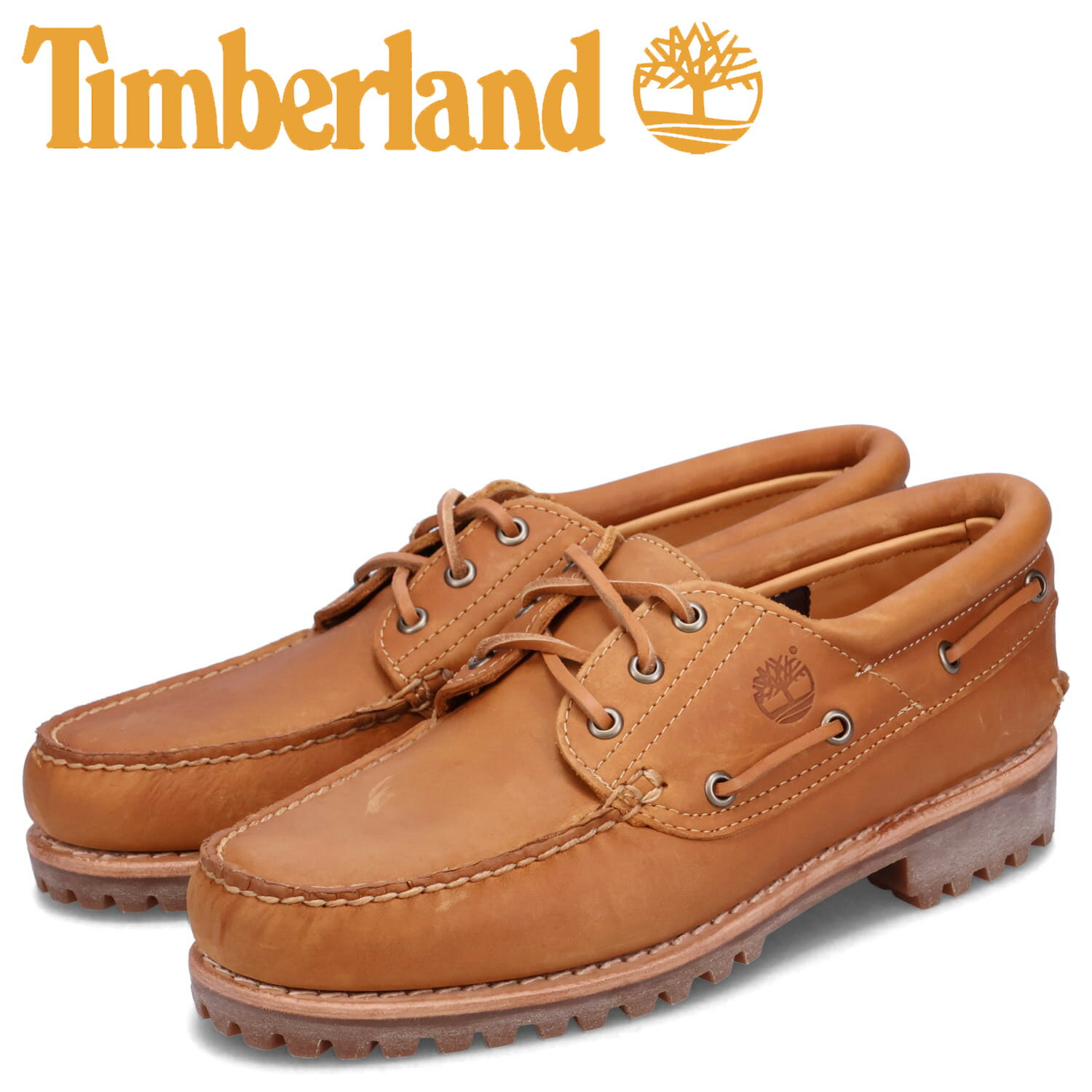 【最大1000円OFFクーポン配布中】 Timberland 3 EYE LUG HAND SEWN ティンバーランド デッキシューズ モカシン 3アイ ラグ ハンドソーン メンズ ウィート A5YWH