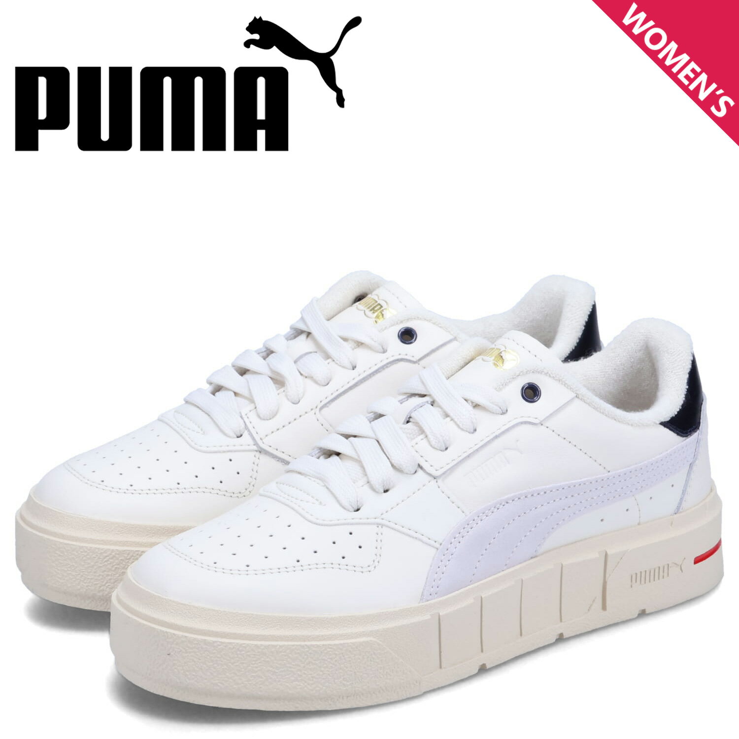 【最大1000円OFFクーポン配布中】 PUMA CALI COURT JEUX SETS WNS プーマ スニーカー カリ コート ジェックス セッツ レディース 厚底 ベージュ 393096-01