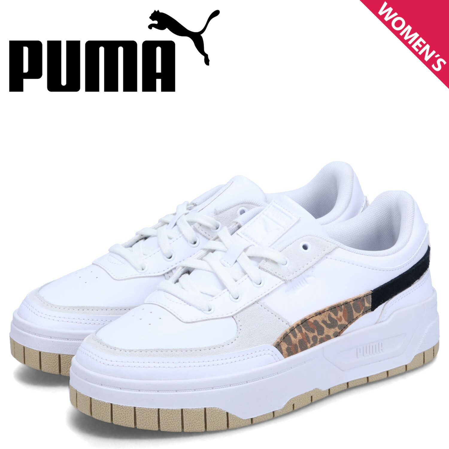 PUMA CALI DREAM ANIMAL プーマ スニーカー カリ ドリーム アニマル レディース 厚底 ホワイト 白 393098-01