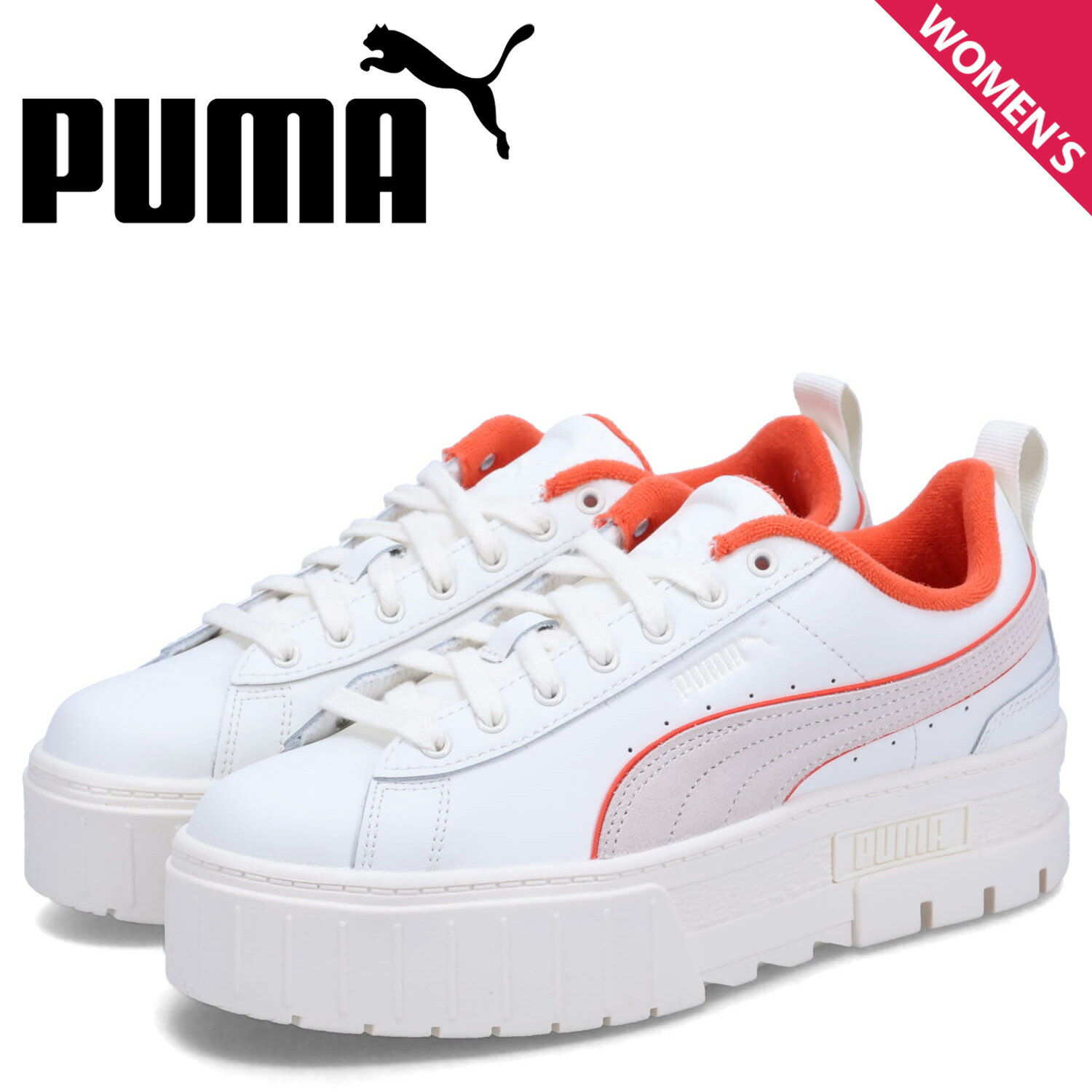 PUMA MAYZE FORWARD HISTORY WNS プーマ スニーカー メイズ フォワード ヒストリー レディース 厚底 オフ ホワイト 393625-01