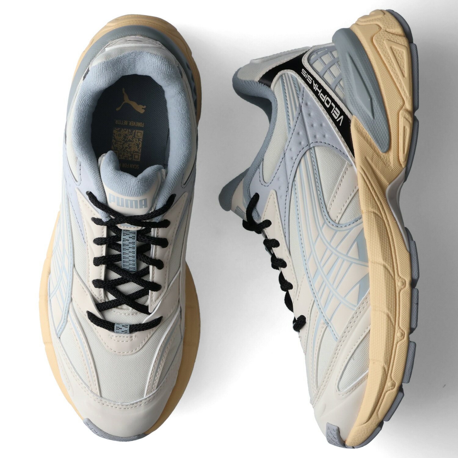 PUMA VELOPHASIS EARTH プーマ スニーカー スベロファシス アース メンズ 厚底 ベージュ 395909-02