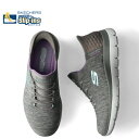 【最大1000円OFFクーポン配布中】 SKECHERS SLIP-INS SUMMITS DAZZLING HAZE スケッチャーズ スリップインズ ハンズフリー スニーカー スリッポン サミッツ レディース グレー 149937W