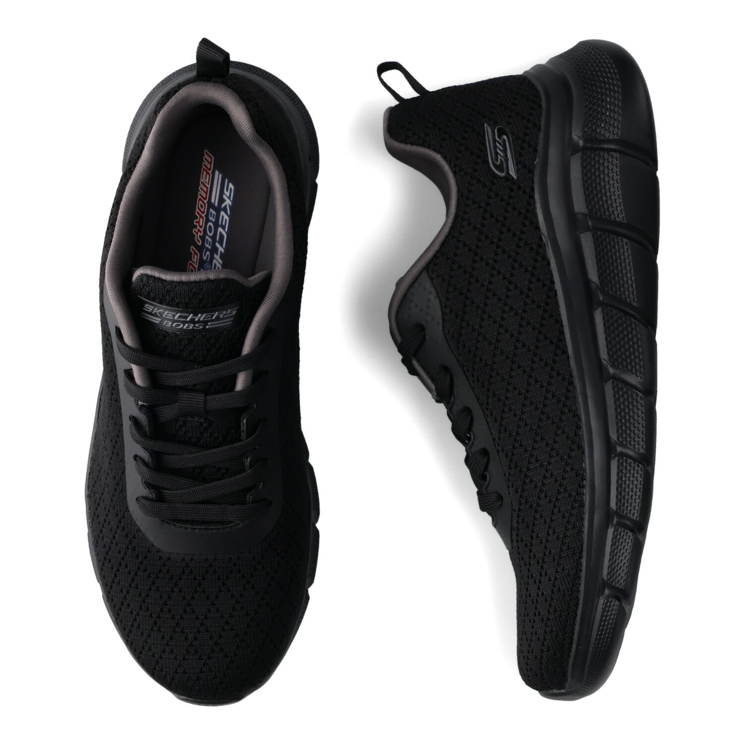 【最大1000円OFFクーポン配布中】 SKECHERS BOBS B FLEX QUICK PIVOT スケッチャーズ スニーカー ボブス ビー フレックス クイック ピボット レディース ブラック 黒 117328