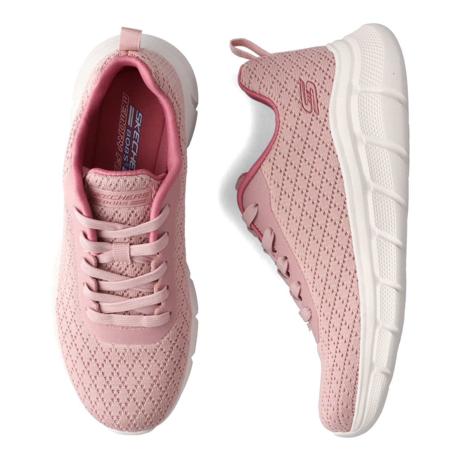 【最大1000円OFFクーポン配布中】 SKECHERS BOBS B FLEX QUICK PIVOT スケッチャーズ スニーカー ボブス ビー フレックス クイック ピボット レディース ピンク 117328