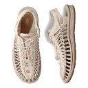 【最大1000円OFFクーポン配布中】 KEEN UNEEK CANVAS キーン サンダル スポーツサンダル ユニーク キャンバス メンズ 軽量 オフ ホワイ...