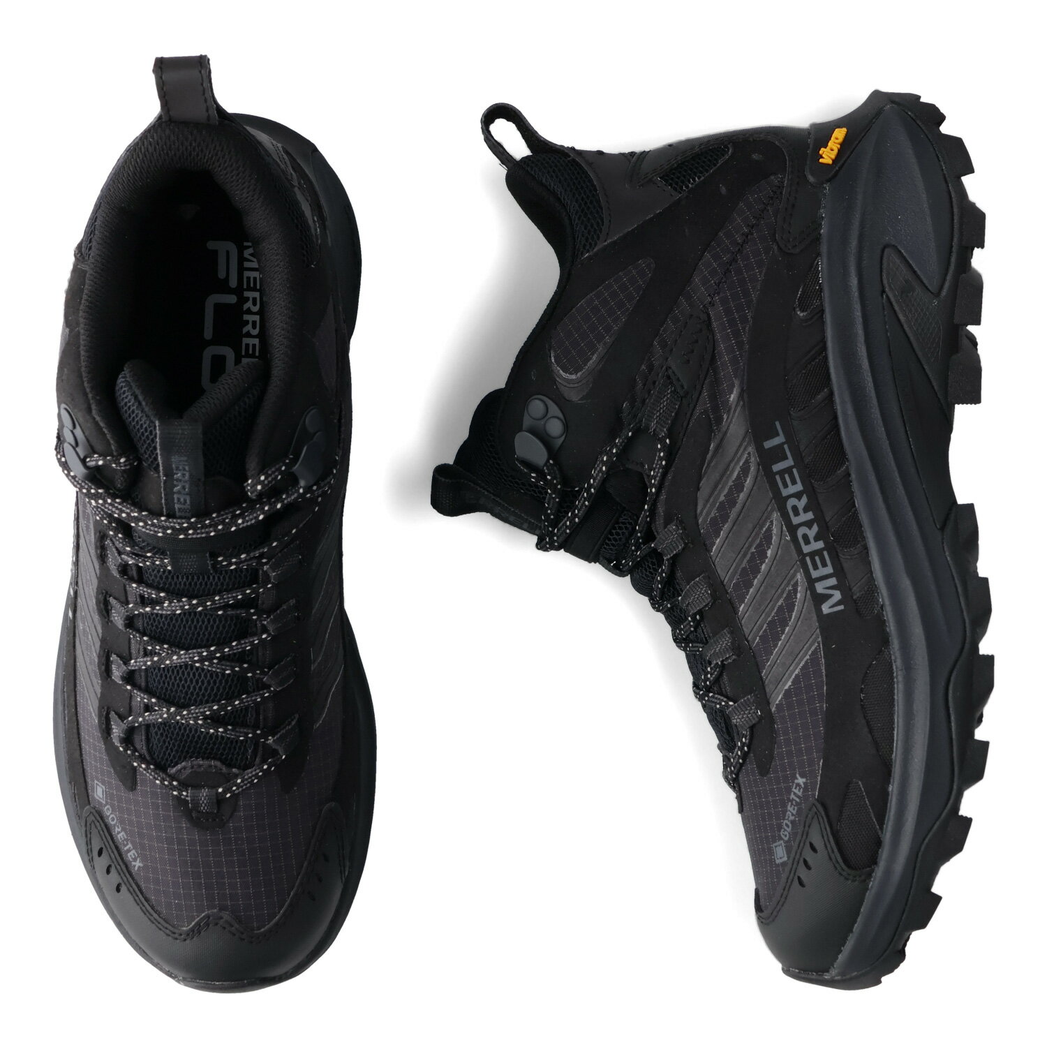 MERRELL MOAB SPEED 2 MID GORE-TEX メレル ハイキングシューズ ブーツ ウォーキング モアブ スピード 2 ゴアテックス メンズ ブラック 黒 J037501