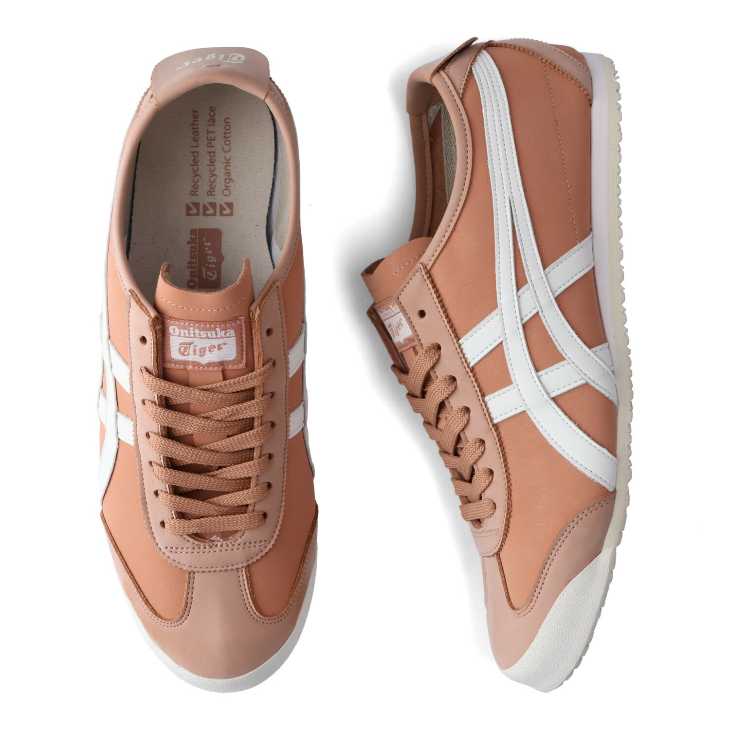 オニツカタイガー レザースニーカー レディース 【最大1000円OFFクーポン配布中】 Onitsuka Tiger MEXICO 66 オニツカタイガー メキシコ66 スニーカー メンズ レディース ブラウン 1183B348-600