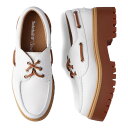 Timberland STONE STREET 3 EYE ティンバーランド デッキシューズ モカシン ストーン ストリート スリーアイ レディース 厚底 ホワ...