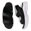 FILA TRACER SANDAL F フィラ サンダル スポーツサンダル トレーサー F レディース 厚底 ブラック 黒 WSS24003-014