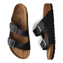 BIRKENSTOCK ARIZONA ビルケンシュトック アリゾナ サンダル メンズ レディース ソフトフットベッド 普通幅 細幅 オイルドレザー ブラック 黒