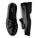 G.H.BASS WEEJUNS 90S LAYTON II KILTIE LOAFERS ジーエイチバス ローファー タッセル ウィージャンズ 90 レイトン 2 キルティ メンズ ブラック 黒 BA11525-000