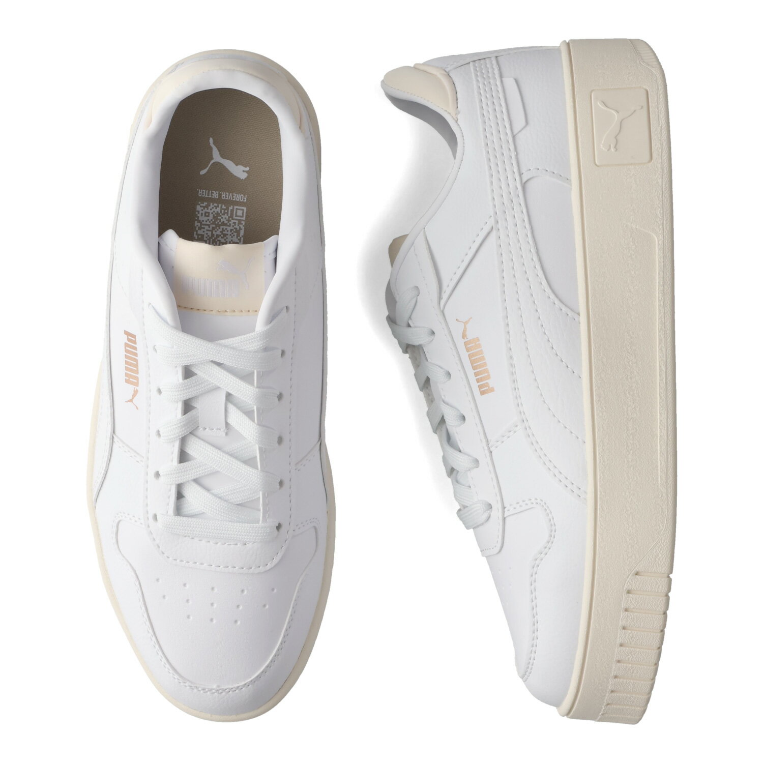 【最大1000円OFFクーポン発行中】 PUMA CARINA STREET WR プーマ キャリーナ ストリート WR スニーカー レディース 厚底 撥水 ホワイト 白 400273-01