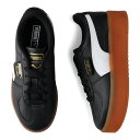 PUMA PALERMO ELEVATA LTH プーマ スニーカー パレルモ エレベータ レザー レディース ブラック 黒 400461