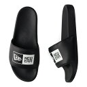 NEW ERA SLIDE BOXLOGO ニューエラ サンダル スライドサンダル スライド ボックスロゴ メンズ ブラック 黒 14109991
