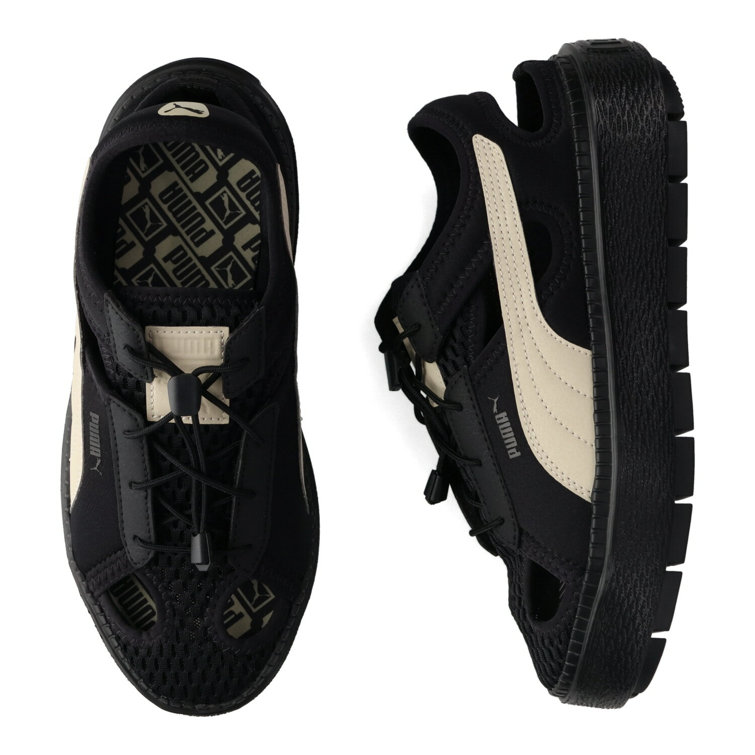 PUMA プーマ スニーカー プラットフォーム トレース レディース 軽量 厚底 ブラック 黒 382872のサムネイル