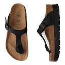 BIRKENSTOCK GIZEH ビルケンシュトック サンダル ギぜ レディース 普通幅 厚底 ブラック 黒
