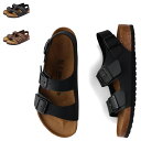 BIRKENSTOCK MILANO BF ビルケンシュトック ミラノ ビルコフロー サンダル メンズ 普通幅 スエード レザー ブラック ブラウン 黒