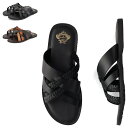 Orobianco INTRE CROSS SANDAL オロビアンコ サンダル クロスサンダル メンズ 本革 ブラック ブラウン 黒 OB-5019