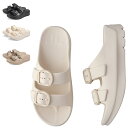 TELIC W-BUCKLE2 テリック サンダル スライドサンダル メンズ レディース 厚底 ブラック ホワイト ライト ブラウン 黒 白