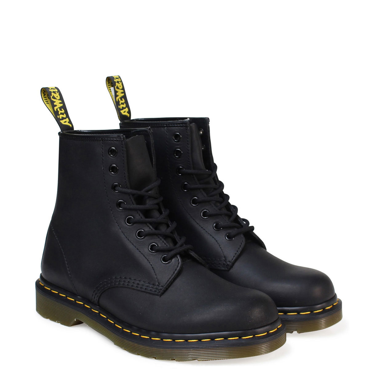 Dr.Martens GREASY 8EYE BOOT ドクターマーチン 8ホール 1460 ブーツ メンズ レディース ブラック R11822003