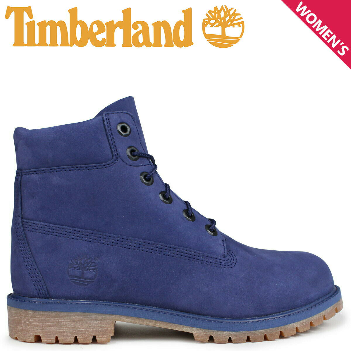 Timberland JUNIOR 6INCHI PREMIUM WATERPROOF BOOT ティンバーランド レディース ブーツ 6インチ キッズ A1VCV Wワイズ 防水 ブルー