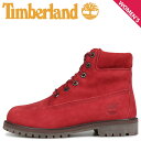 【最大1000円OFFクーポン配布中】 Timberland JUNIOR 6INCH PREMIUM WATERPROOF ティンバーランド ブーツ レディース 6インチ プレミアム ダーク レッド A2954