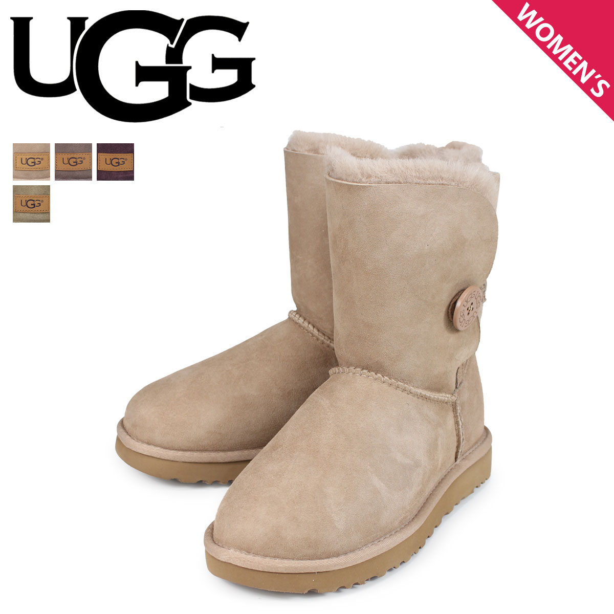 ں1000OFFݥ UGG WOMENS BAILEY BUTTON II  ࡼȥ֡ ٥꡼ܥ 2 ǥ 1016226